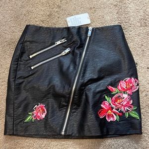 Black pleather skirt. NWT